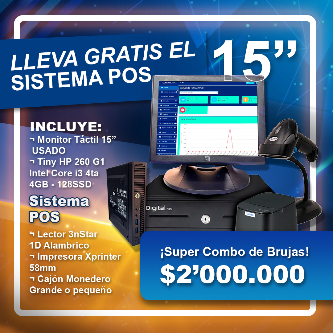 Monitor Touch Elo 15 HP 260 G1